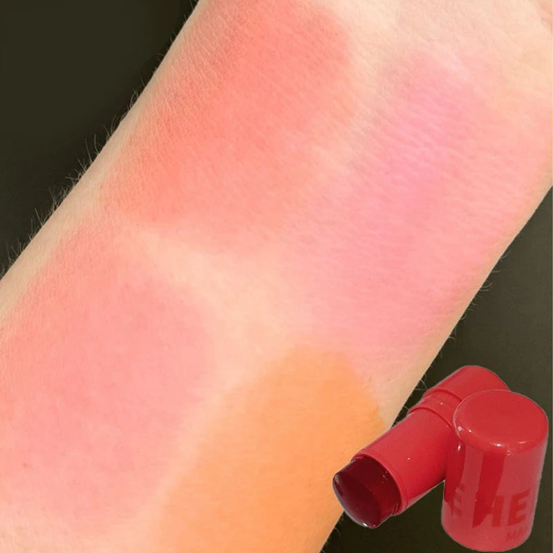 Strawberry Jelly Blush – Rubor y Labial 2 en 1, Look Natural y Duradero, Acabado Glossy