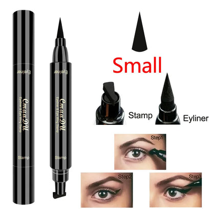 Delineador de Ojos Líquido con Sello y Punta Fina – Waterproof, Secado Rápido y Doble Punta para un Acabado Profesional