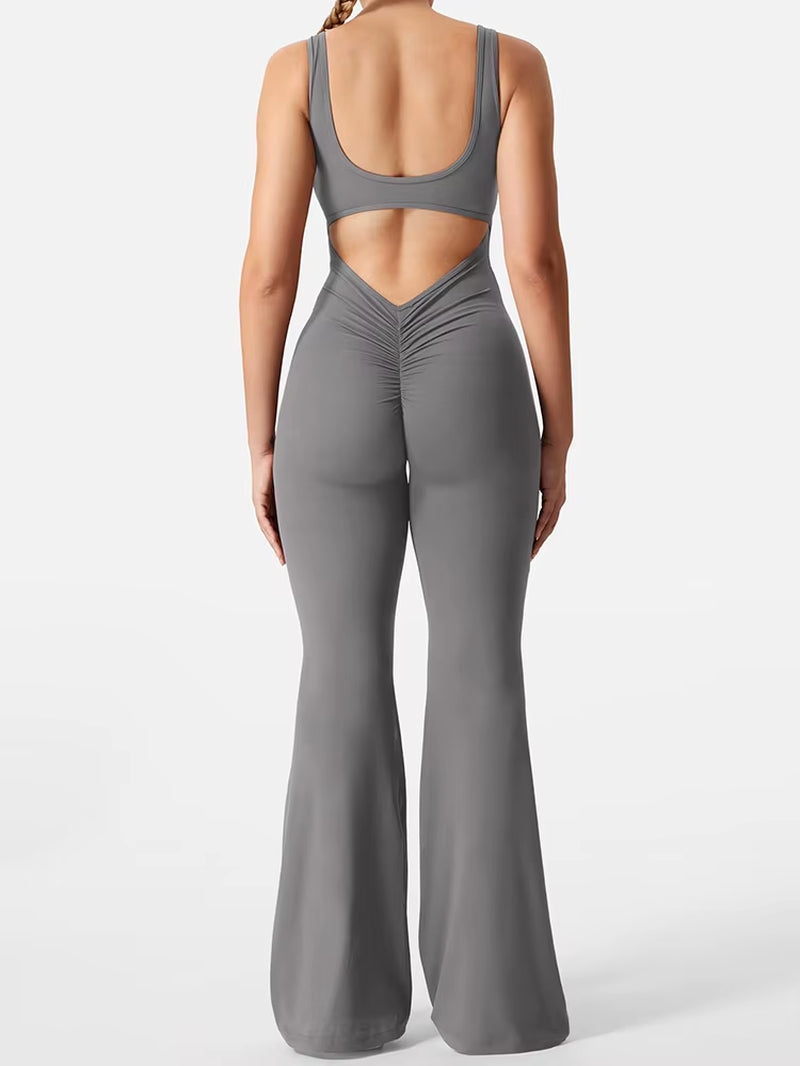 Body Deportivo Sexy con Realce de Cadera y Espalda Descubierta