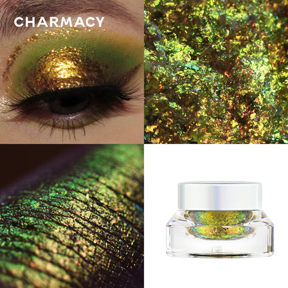 Sombra de Ojos en Gel Profesional Camaleón – Multicromo, Vegana, Alta Pigmentación y Larga Duración