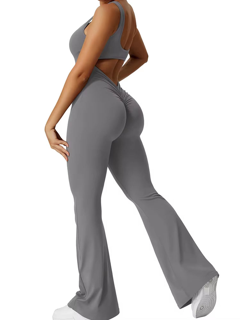 Body Deportivo Sexy con Realce de Cadera y Espalda Descubierta