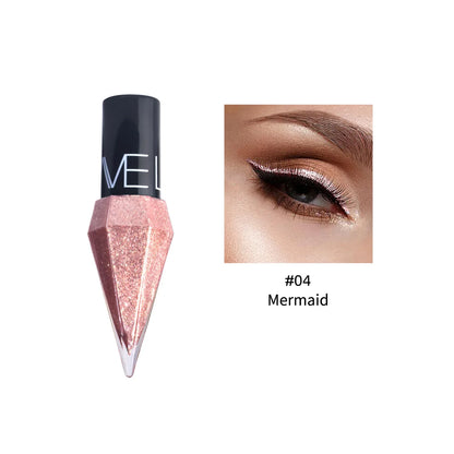 Sombra de Ojos Líquida con Purpurina – Delineador en Barra Resistente al Agua, Acabado Metálico y Brillante para Maquillaje Glam
