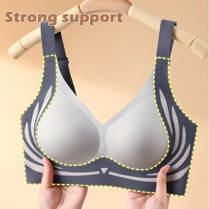 Sujetador Reforzado Sin Aros para Mujer – Antiflacidez, Cómodo, Sin Costuras y Ajustable