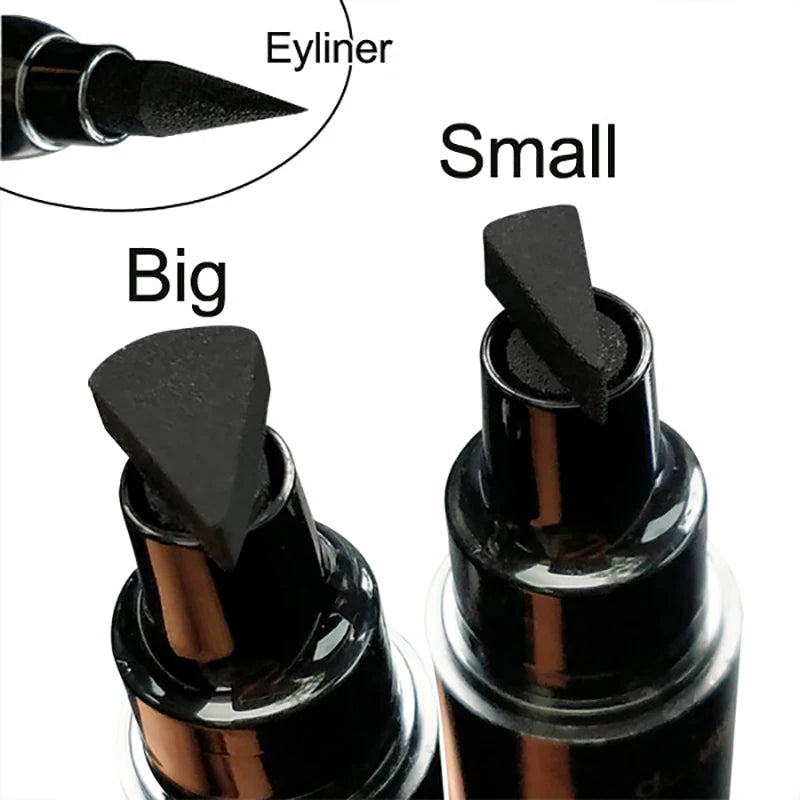 Delineador de Ojos Líquido con Sello y Punta Fina – Waterproof, Secado Rápido y Doble Punta para un Acabado Profesional