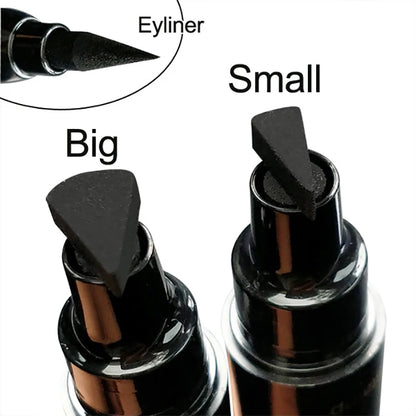 Delineador de Ojos Líquido con Sello y Punta Fina – Waterproof, Secado Rápido y Doble Punta para un Acabado Profesional