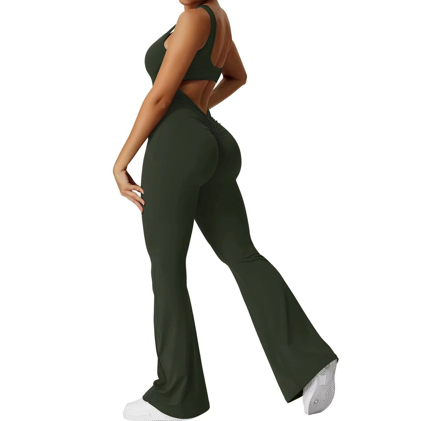 Body Deportivo Sexy con Realce de Cadera y Espalda Descubierta