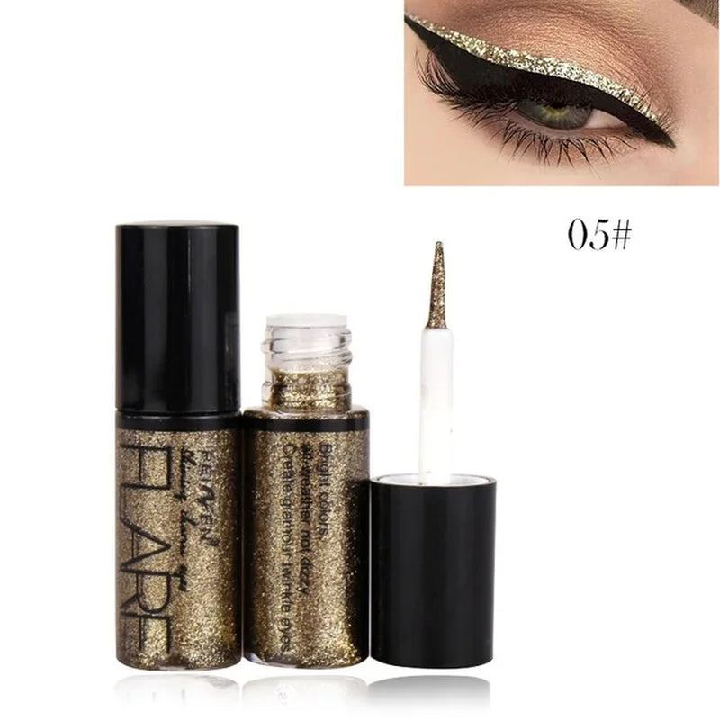 Delineador de Ojos Líquido con Sello y Punta Fina – Waterproof, Secado Rápido y Doble Punta para un Acabado Profesional