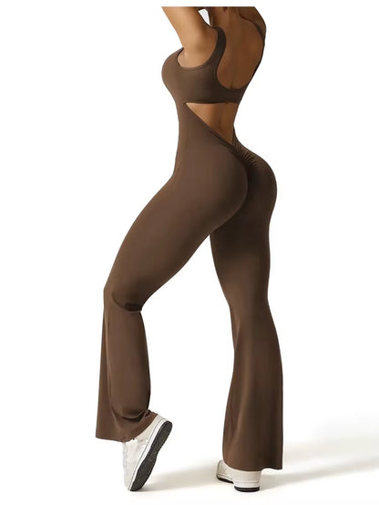 Body Deportivo Sexy con Realce de Cadera y Espalda Descubierta