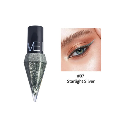 Sombra de Ojos Líquida con Purpurina – Delineador en Barra Resistente al Agua, Acabado Metálico y Brillante para Maquillaje Glam