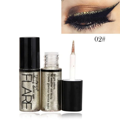 Delineador de Ojos Líquido con Sello y Punta Fina – Waterproof, Secado Rápido y Doble Punta para un Acabado Profesional