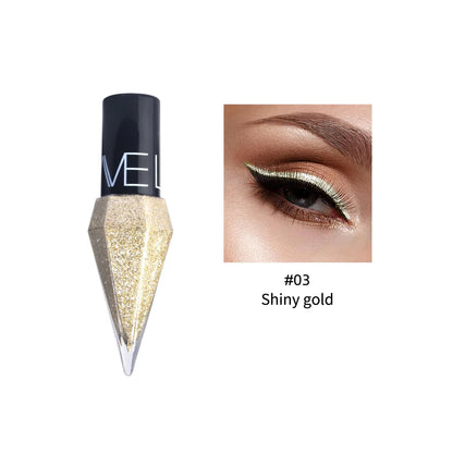 Sombra de Ojos Líquida con Purpurina – Delineador en Barra Resistente al Agua, Acabado Metálico y Brillante para Maquillaje Glam