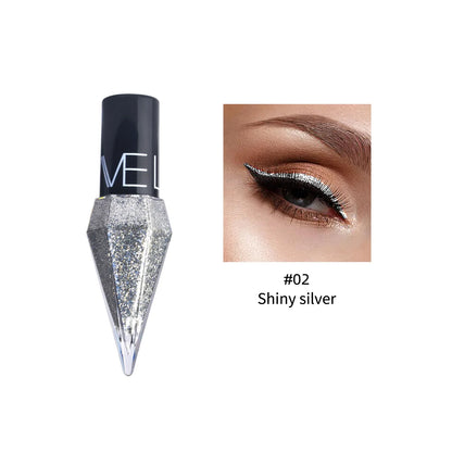 Sombra de Ojos Líquida con Purpurina – Delineador en Barra Resistente al Agua, Acabado Metálico y Brillante para Maquillaje Glam
